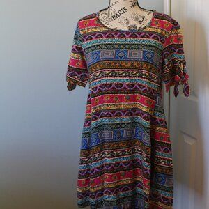 Multi Colored Boho Dress